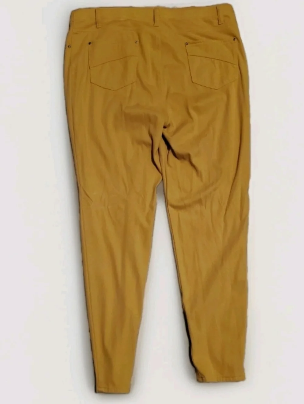 Time And True Mustard Colored 2 Pocket Staight Leg Jeggings - Picture 2 of 5